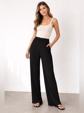 Better Be Pleated Slacks / Dress Pants Wide Legs